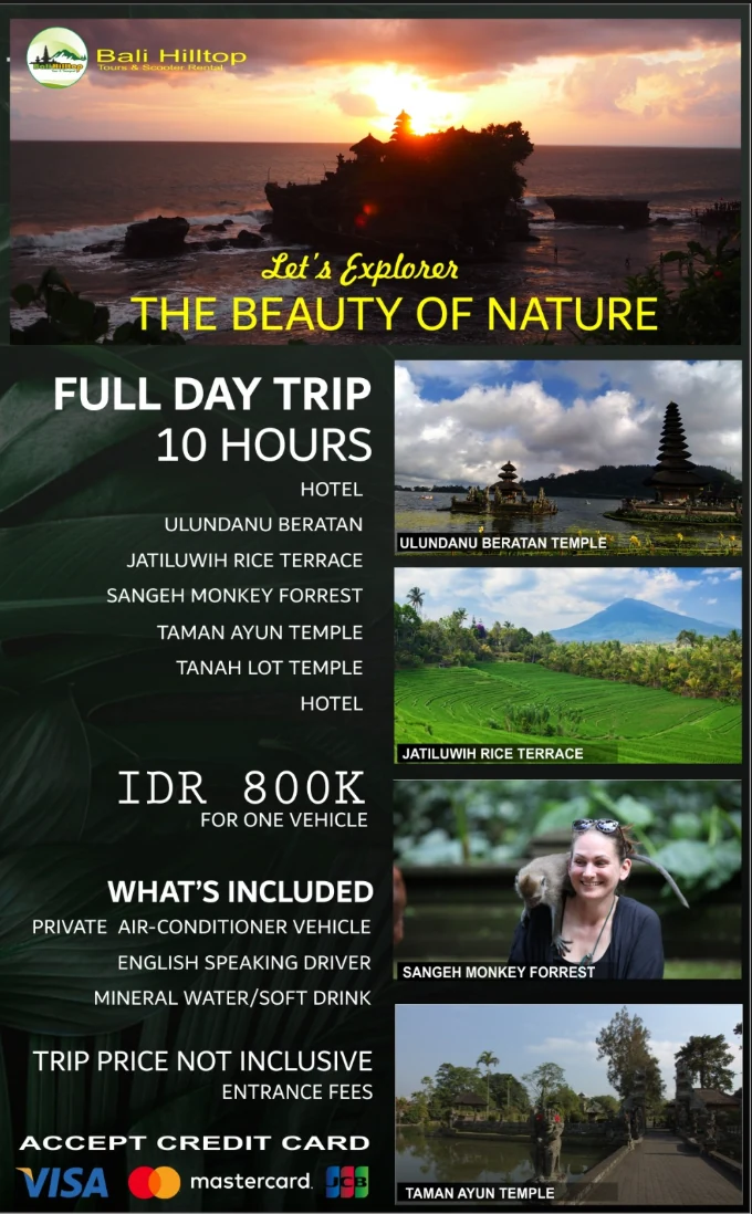 Tanah Lot & Jatiluwih Heritage Tour — 10 Hours package poster